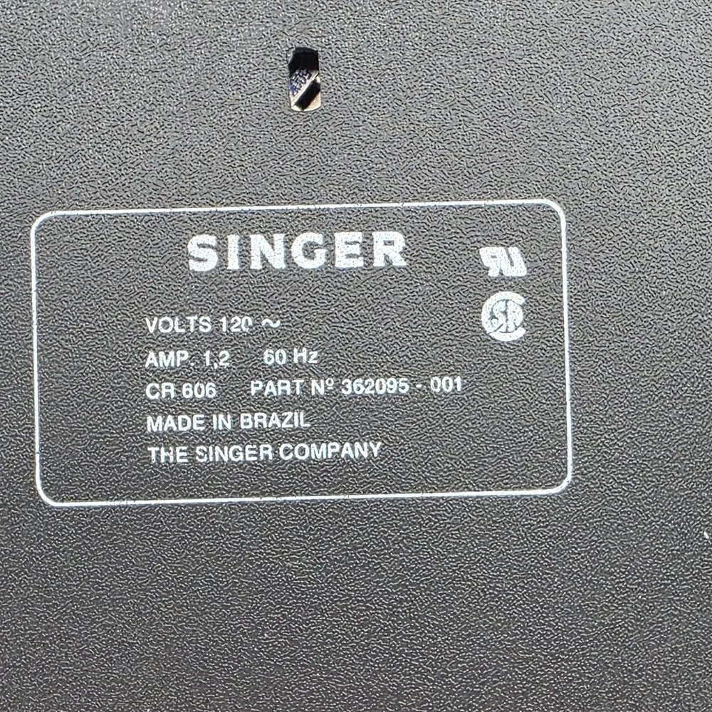 Singer CR606 362095-001 Electronic Sewing Machine Foot Pedal 3-Prong Controller